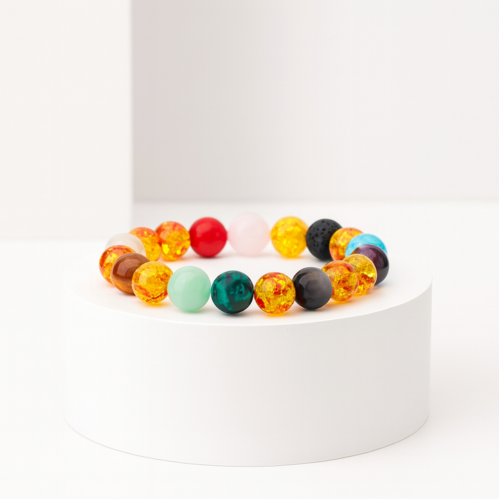 Bracelet "Passion" en pierre de Grenat et de Feu