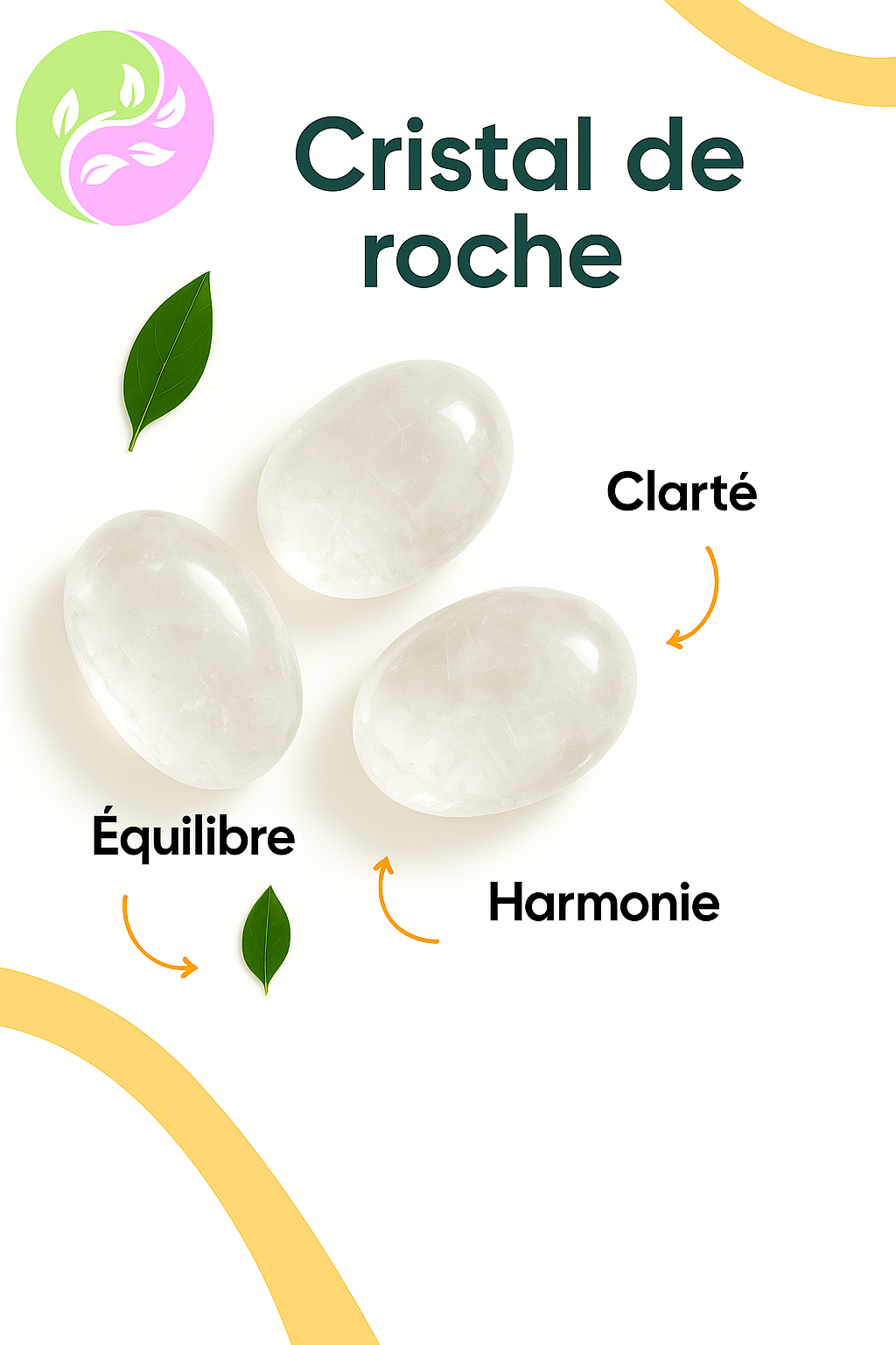 Bracelet "Aura Pure" en Cristal de Roche