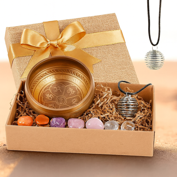 Coffret Cadeau Bouddha Son & Cristaux Naturels