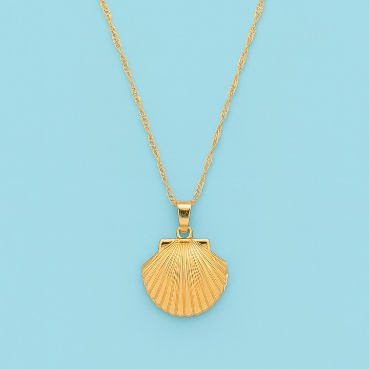 Collier Coquillage Doré