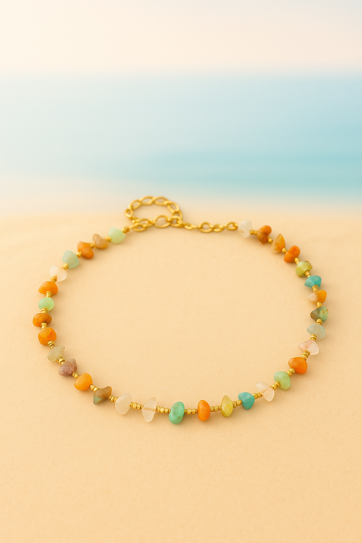 Collier "Éclats de Plage" en Pierres Naturelles