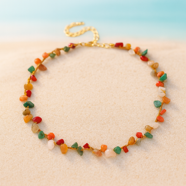 Collier "Éclats de Plage" en Pierres Naturelles