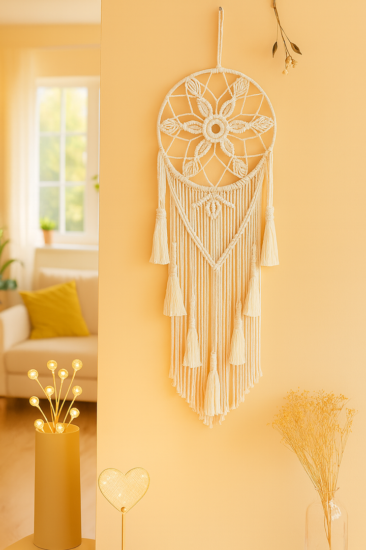 Attrape-Rêves Macramé “Étoile Bohème”