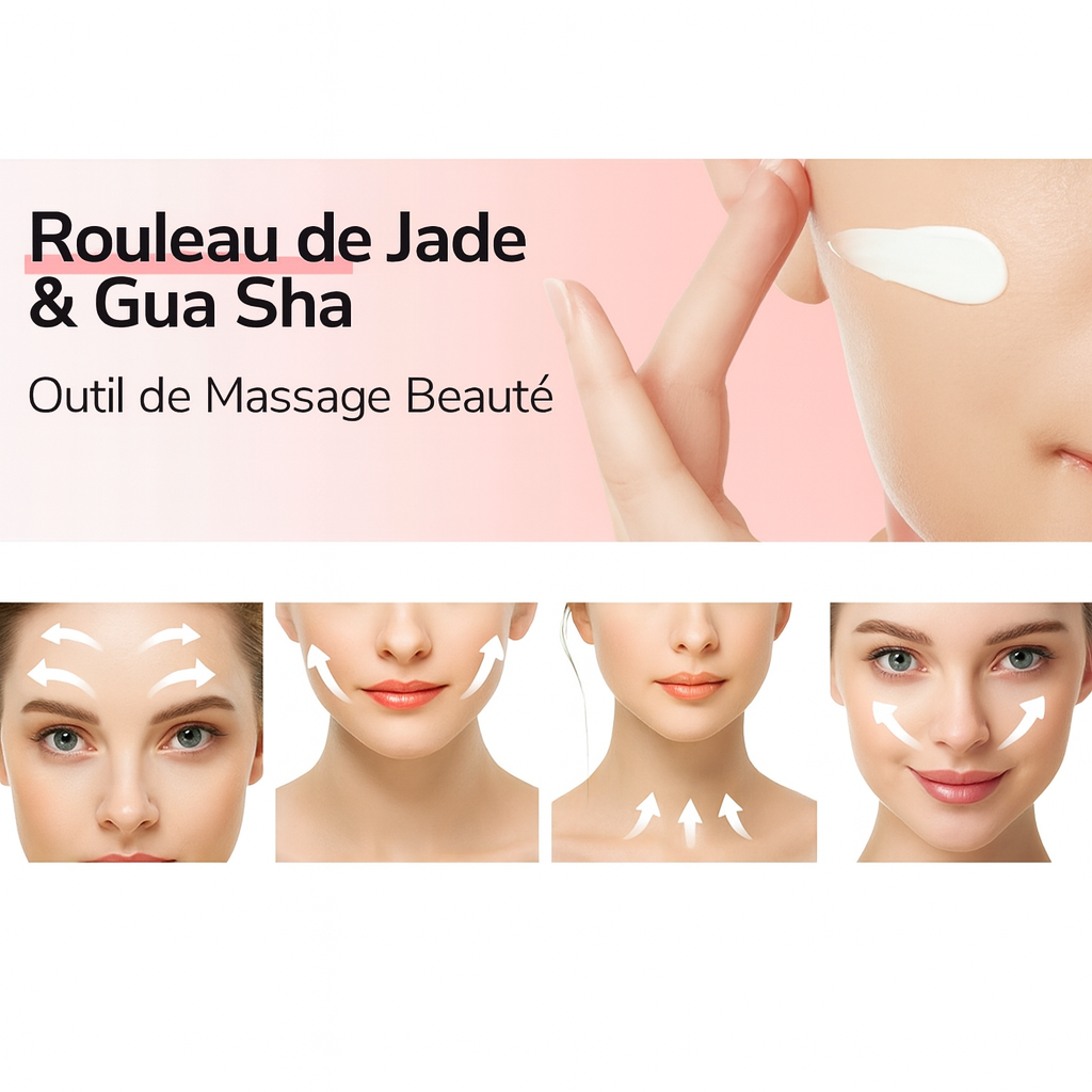 Set de Beauté fleur en Quartz Rose