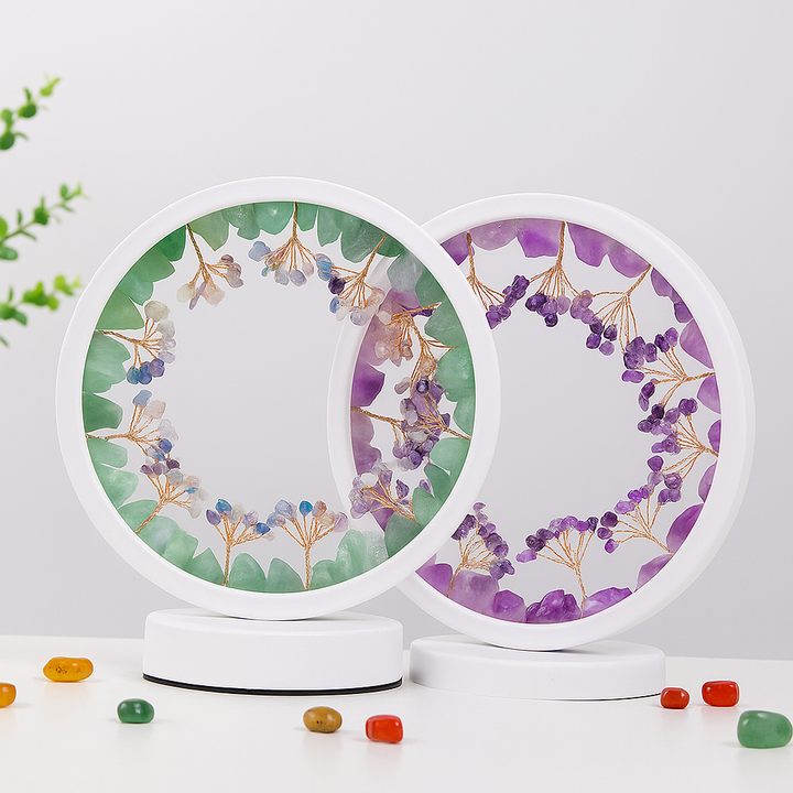 Lampe de Nuit Arbre en Cristal Naturel