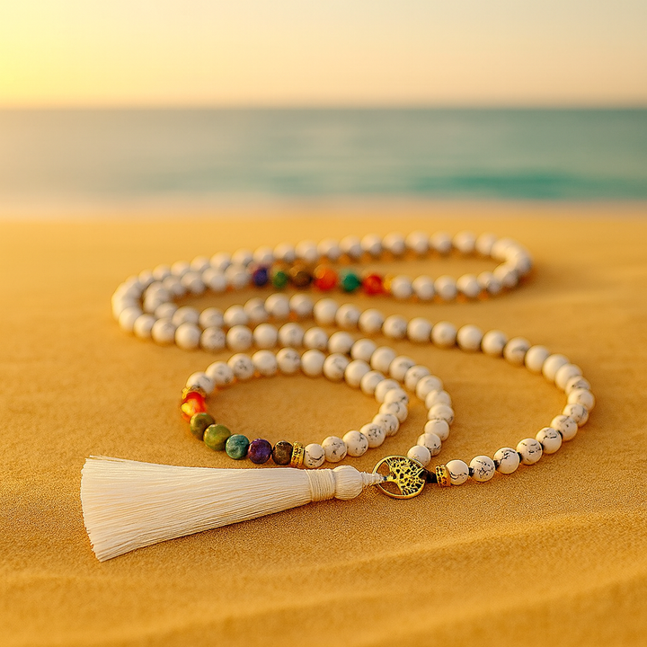 Coffret Mala et Bracelet "7 Chakras & Black Pine"