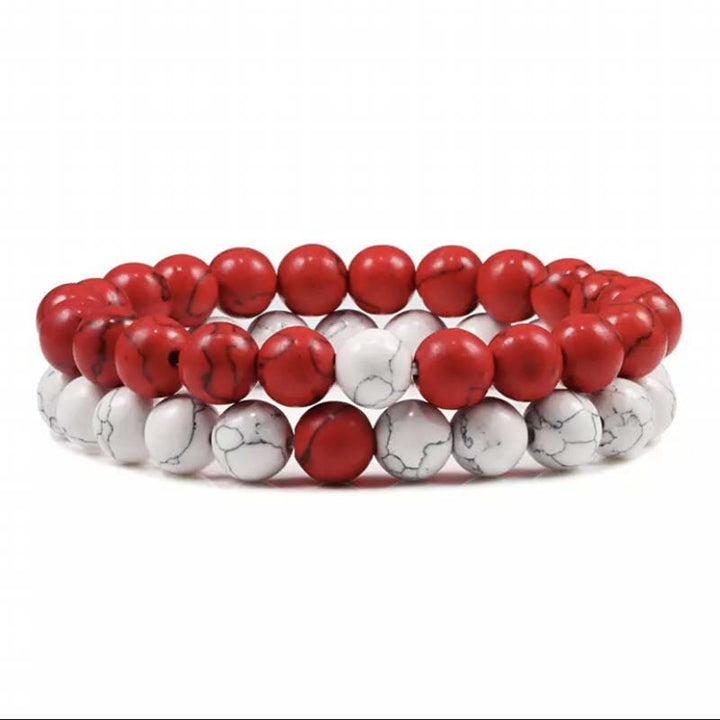 Bracelet "Puissance et Ancrage" en Black Pine Red