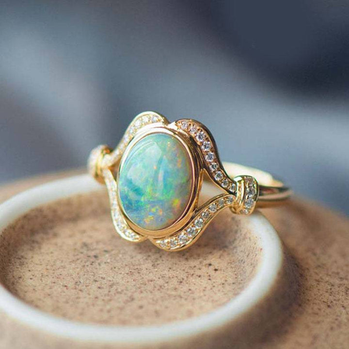 Bague "Éclat d’Opale"