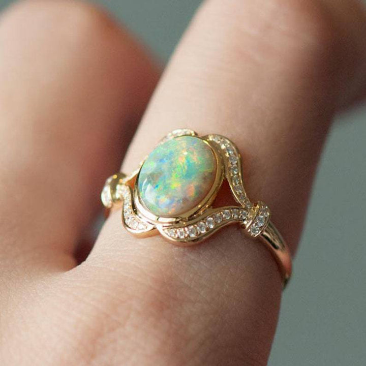 Bague "Éclat d’Opale"