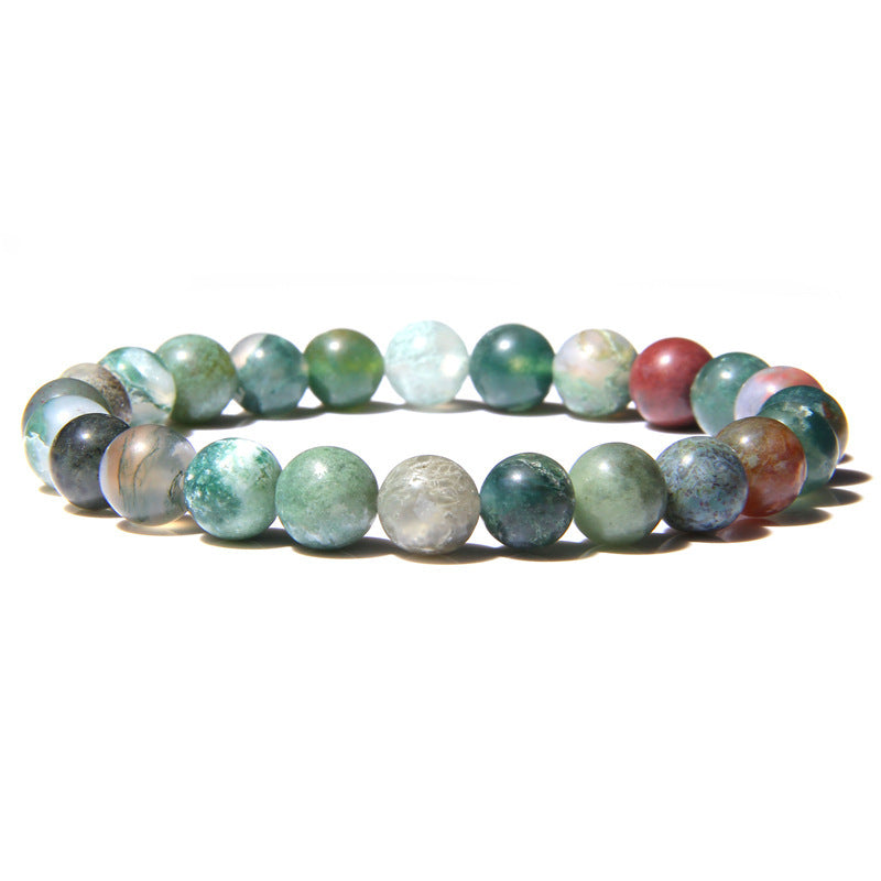 Bracelet "Méditation et Connexion Spirituelle" en Agate Indienne
