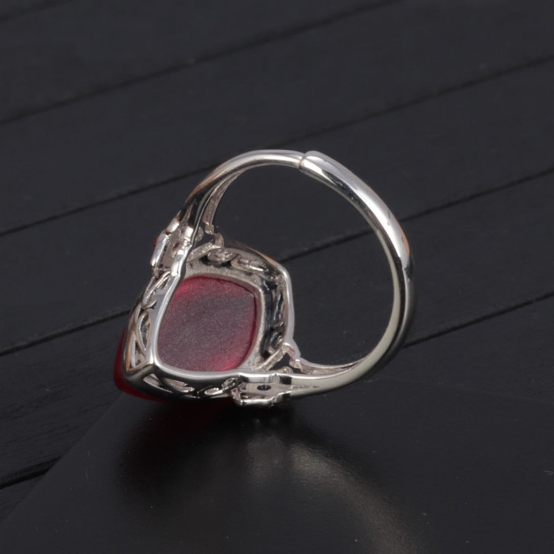 Bague Royale Grenat Rouge