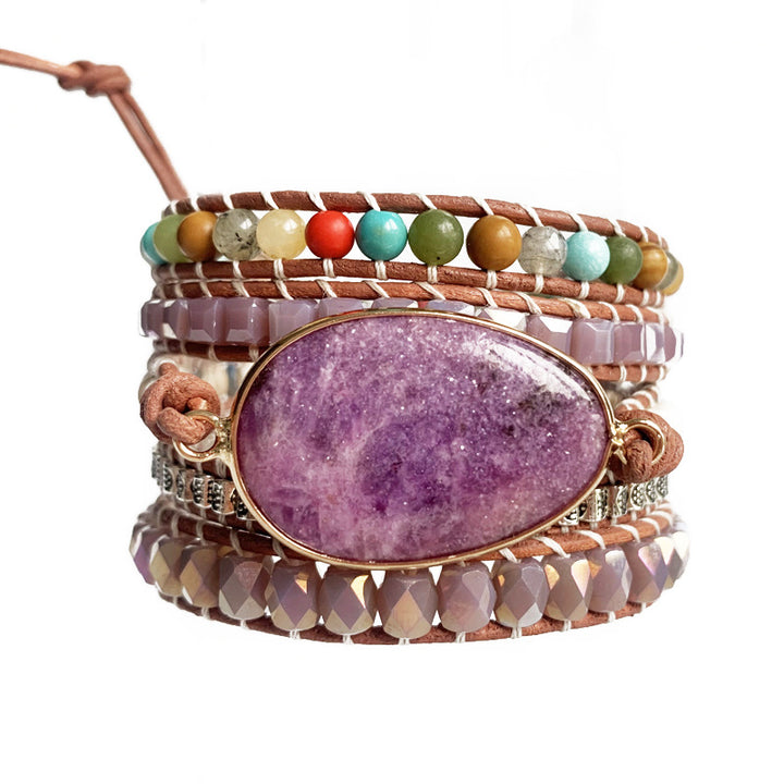 Bracelet Wrap en Améthyste