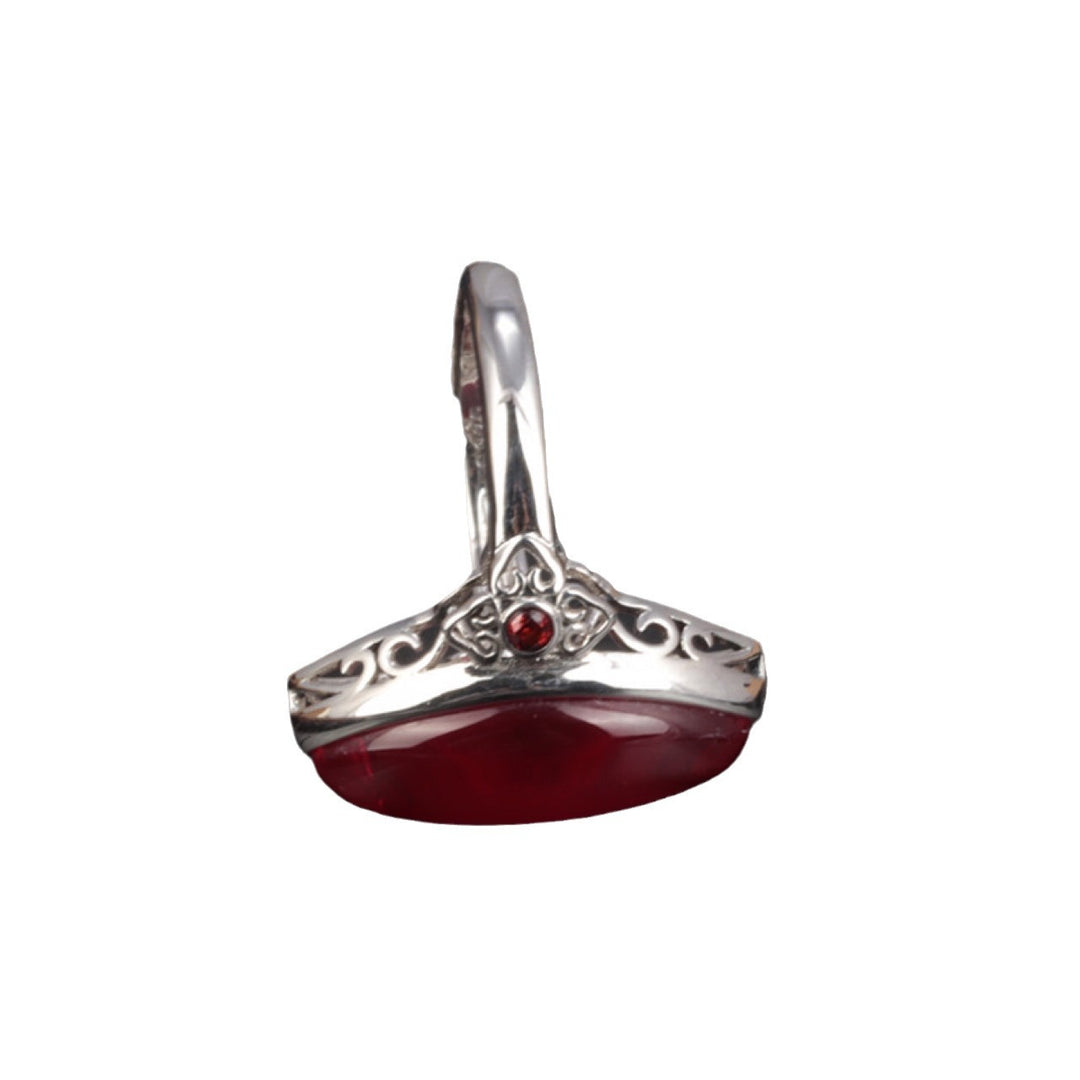 Bague Royale Grenat Rouge