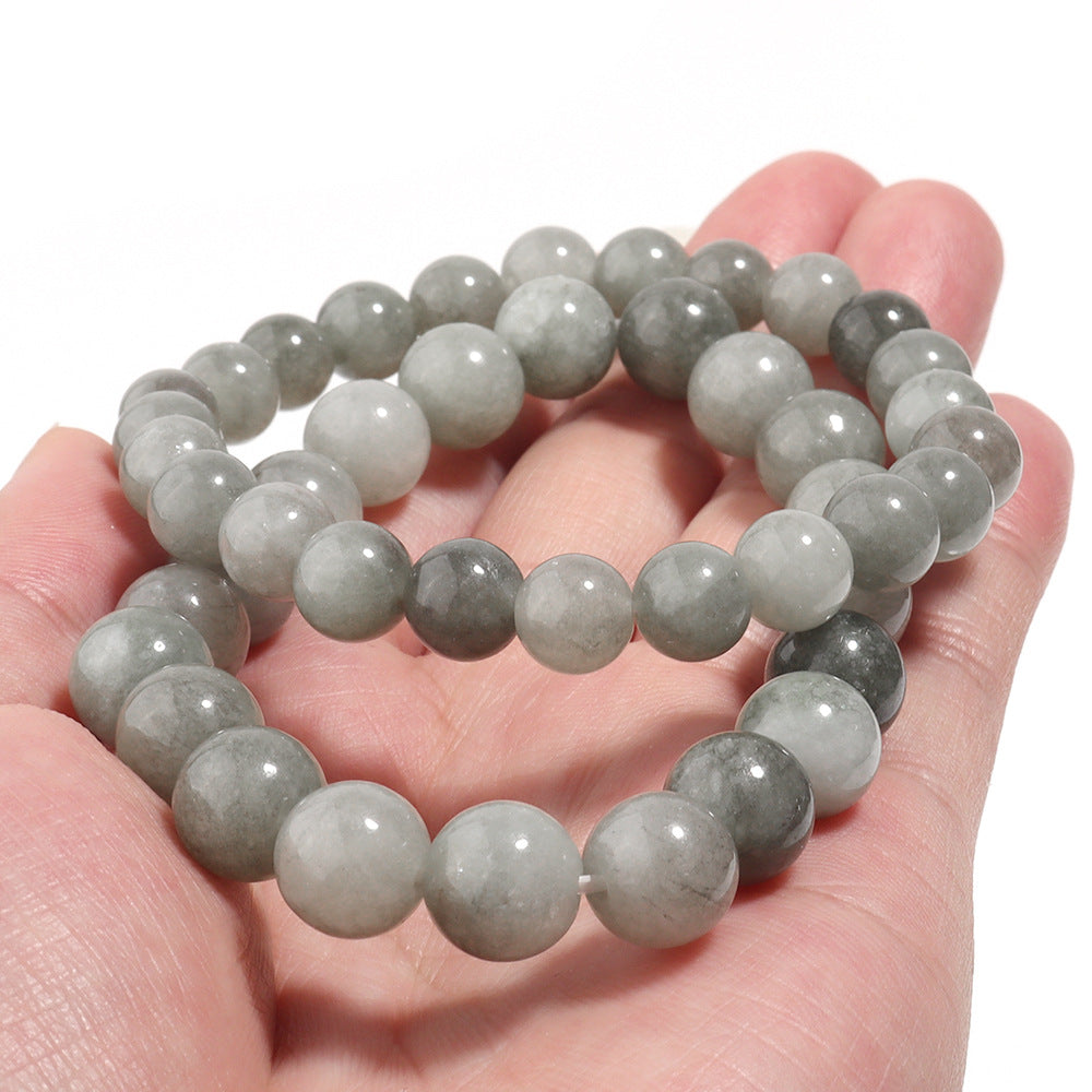 Bracelet "Prospérité et Sérénité" en Jade Burmèse Naturel