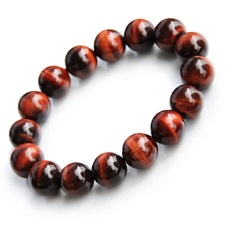 Bracelet "Puissance" en pierre d'Oeil du Tigre Rouge