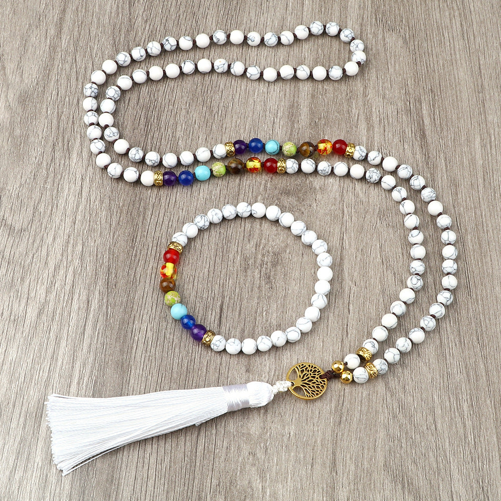 Coffret Mala et Bracelet "7 Chakras & Black Pine"
