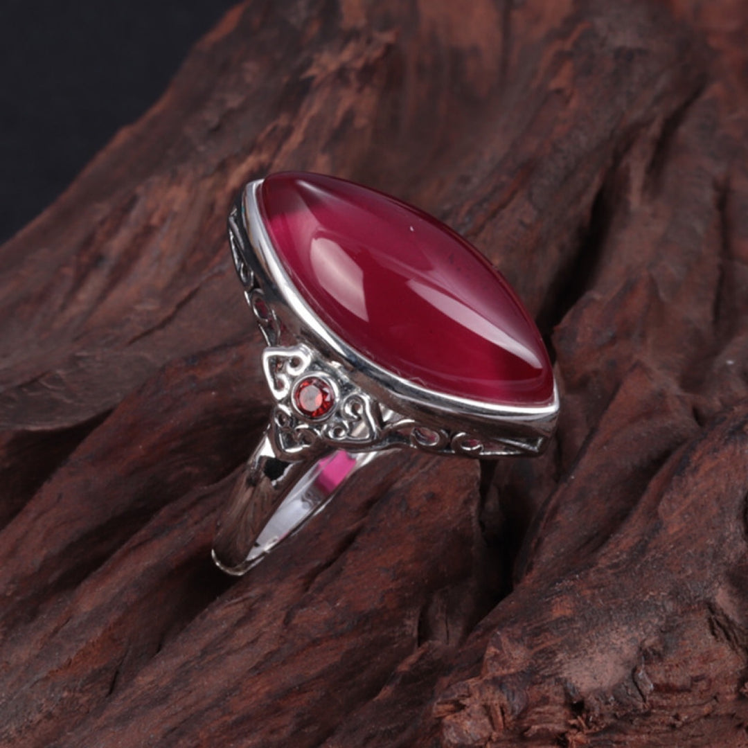 Bague Royale Grenat Rouge