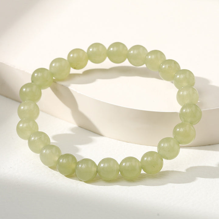 Bracelet Sagesse et Prospérité en Jade Hetian