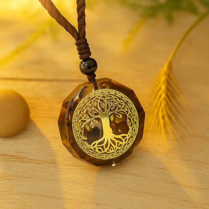 Pendentif Fleur Énergétique - Arbre de vie