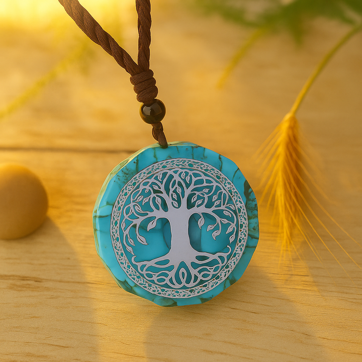 Pendentif Fleur Énergétique - Arbre de vie