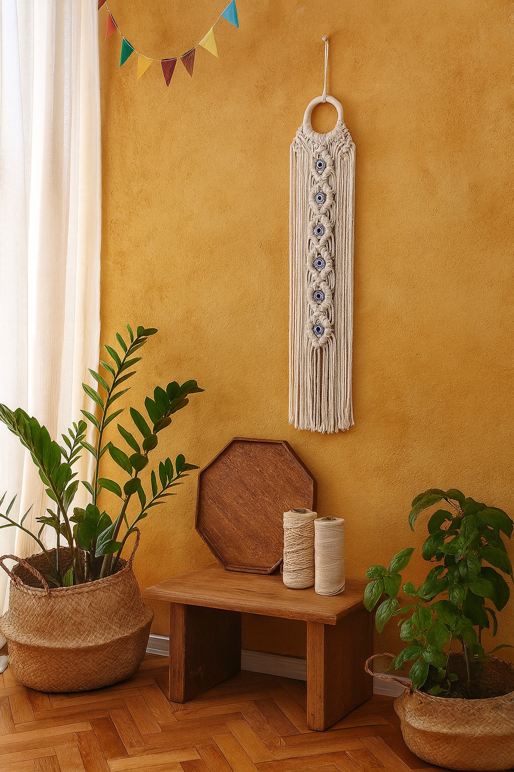 Suspension Murale Bohème Œil Protecteur