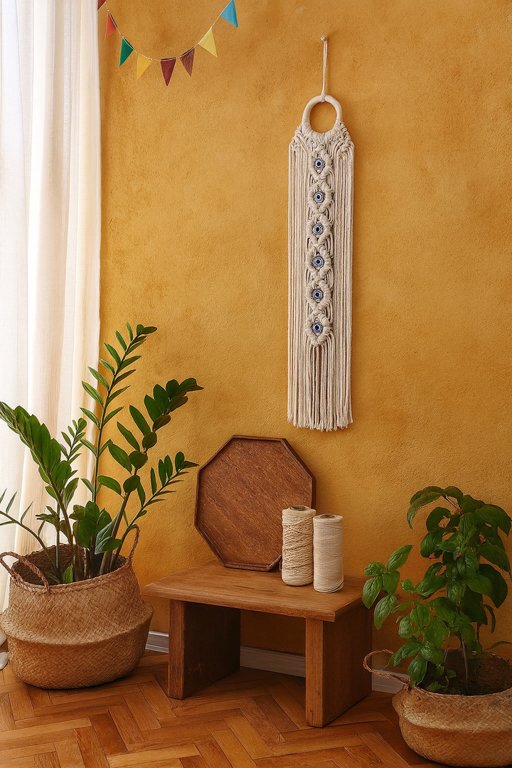 Suspension Murale Bohème Œil Protecteur