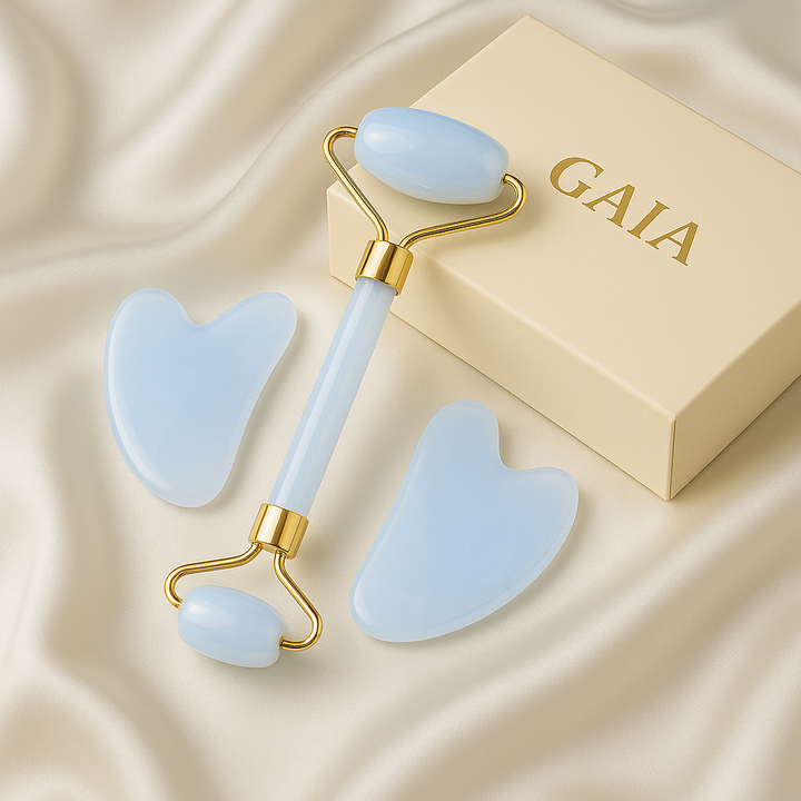 Set de Massage en Opale Bleue