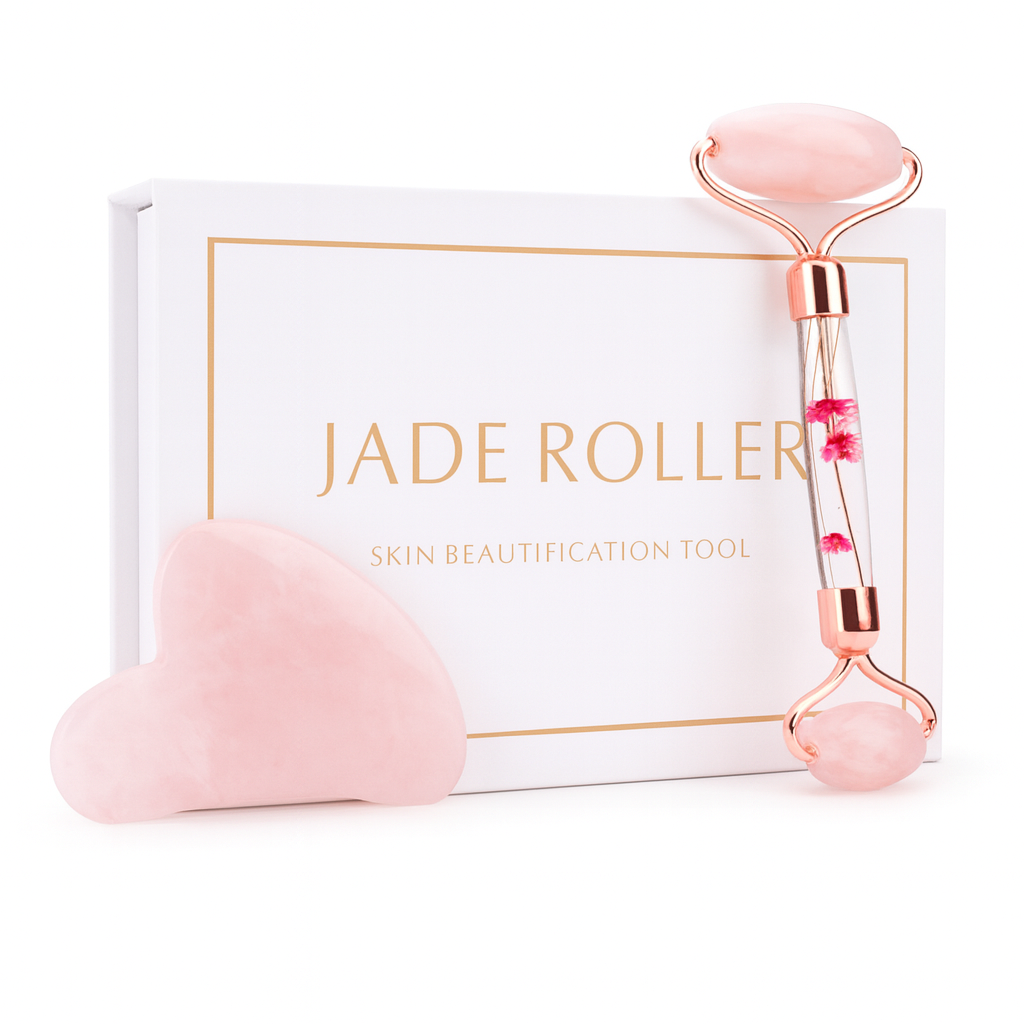 Set de Beauté fleur en Quartz Rose