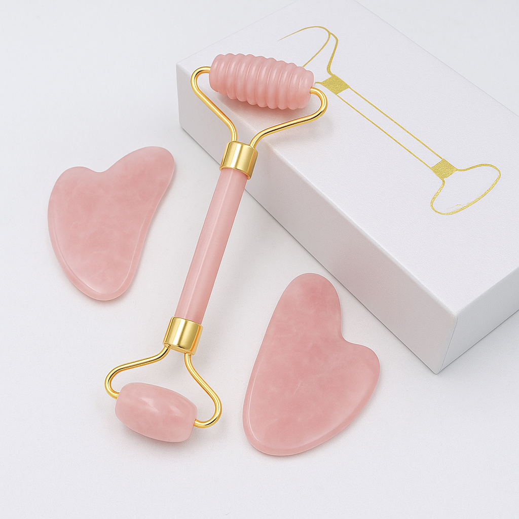 Set de beauté en Quartz rose