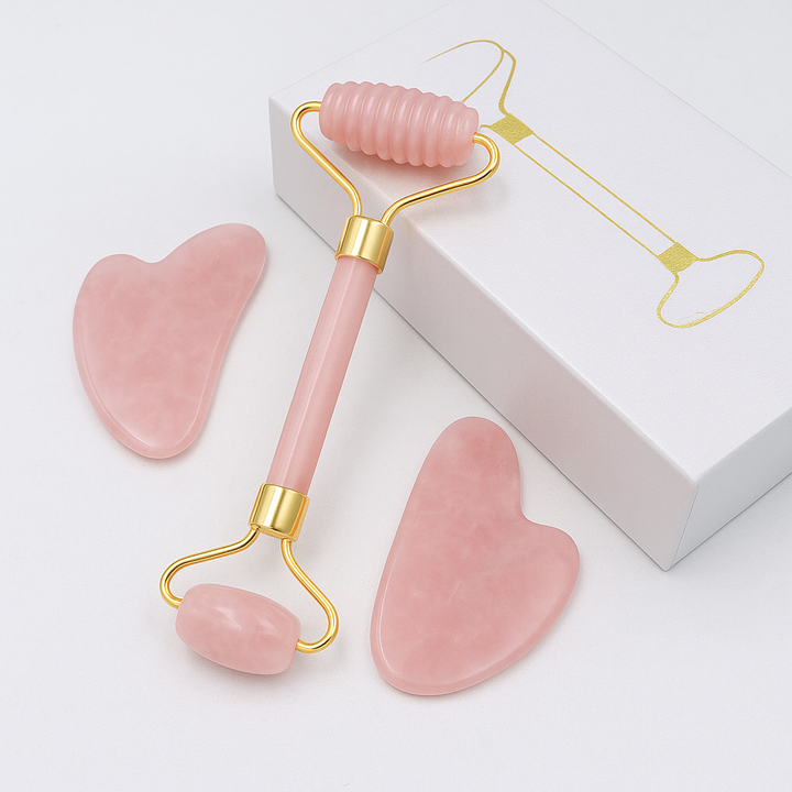 Set de beauté en Quartz rose
