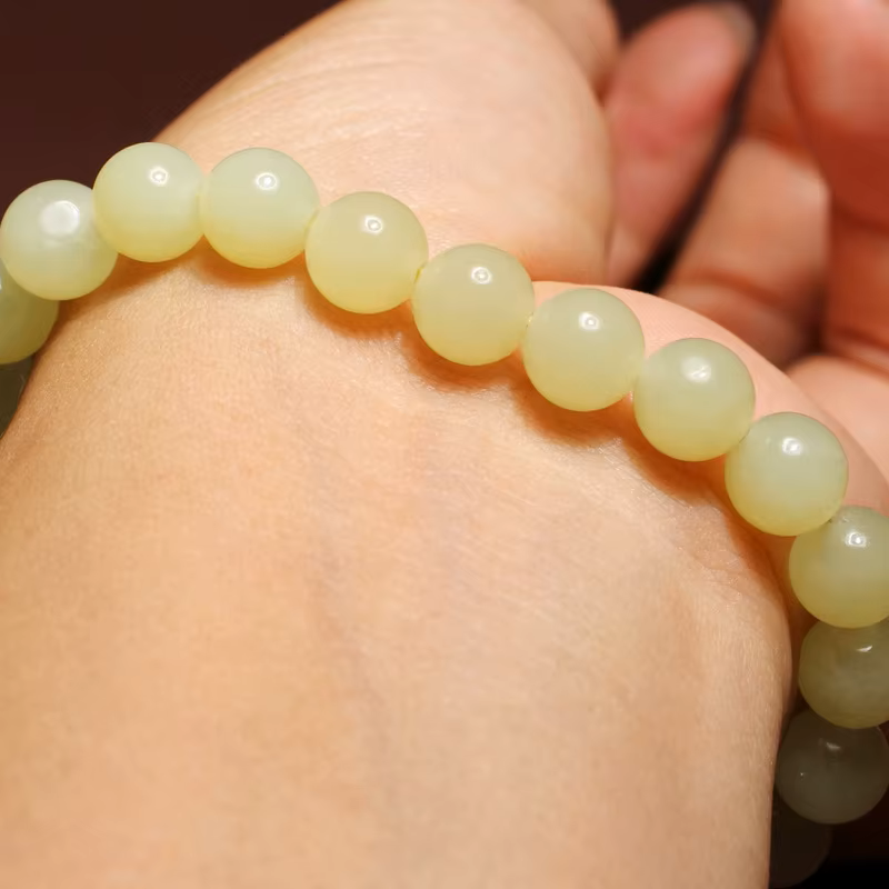 Bracelet Sagesse et Prospérité en Jade Hetian