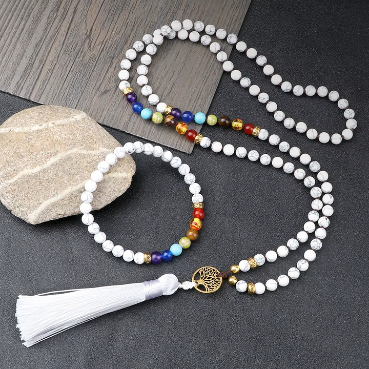 Coffret Mala et Bracelet "7 Chakras & Black Pine"