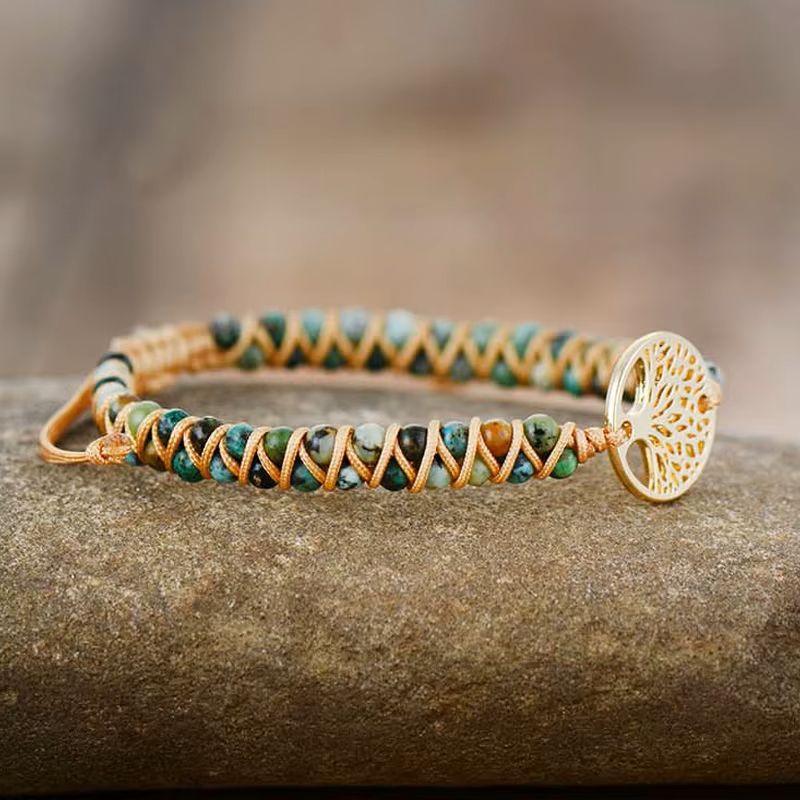 Bracelet Arbre de Vie en Pierre Espoir