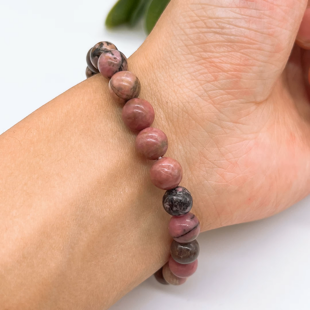 Bracelet "Harmonie & Apaisement" en Rhodonite Naturelle