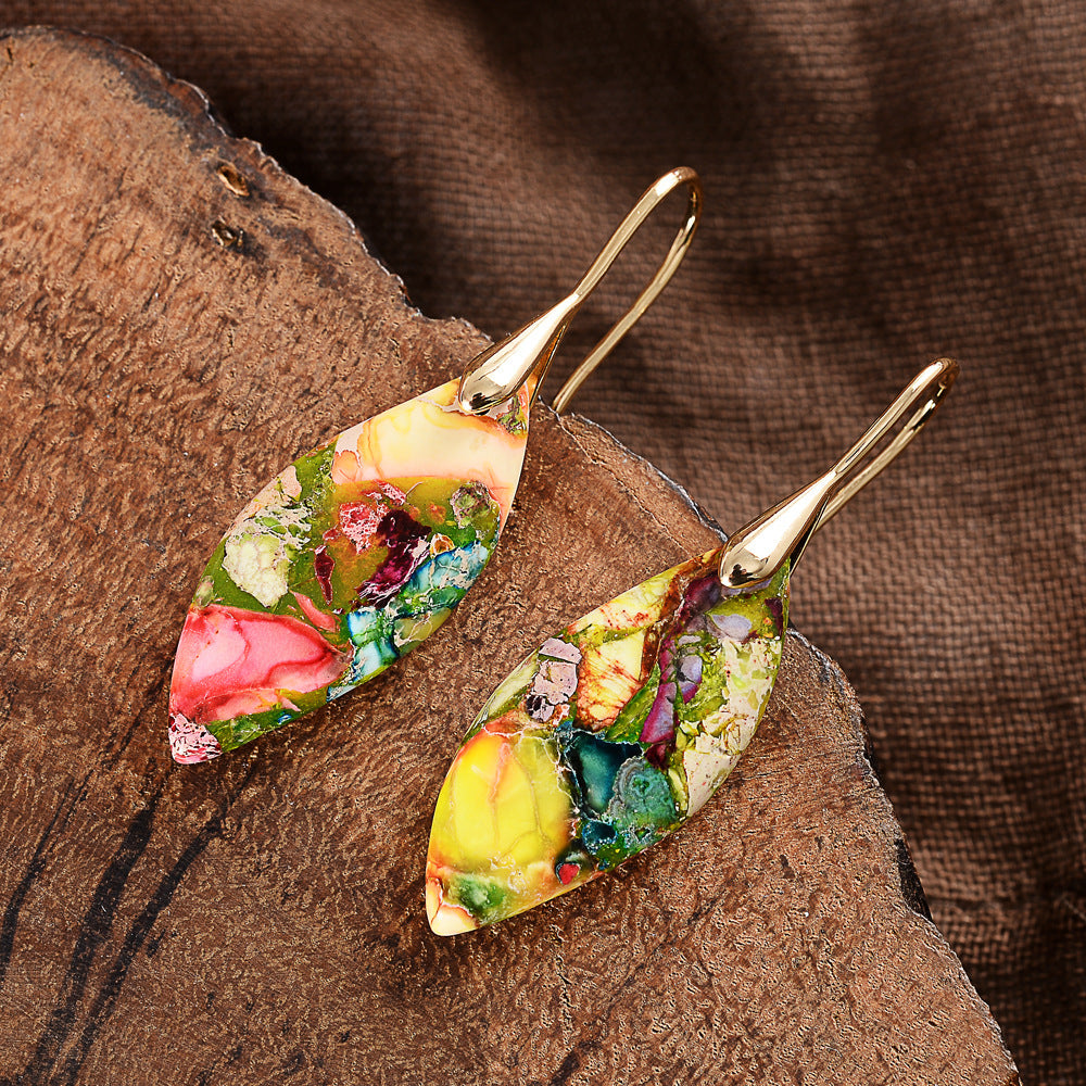 Boucles d’Oreilles "Feuille Bohème"