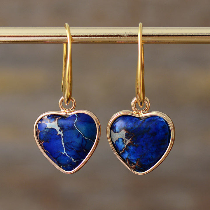 Boucles d’Oreilles "Cœur Impérial"