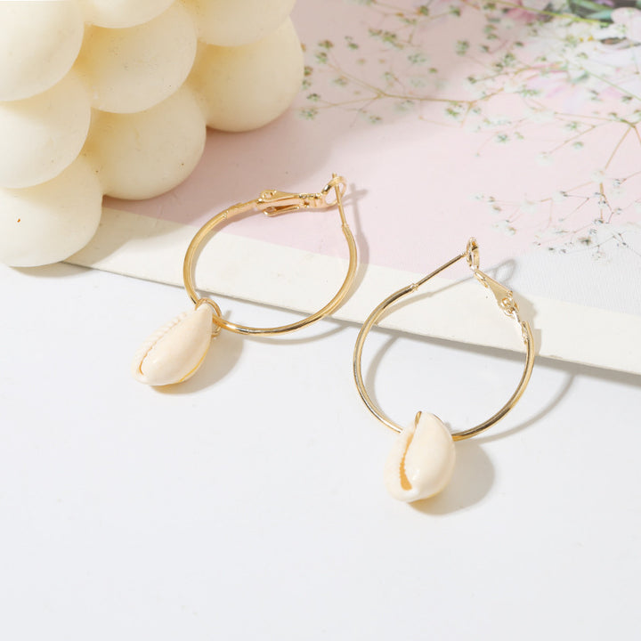 Boucles d’Oreilles Coquillage Océan