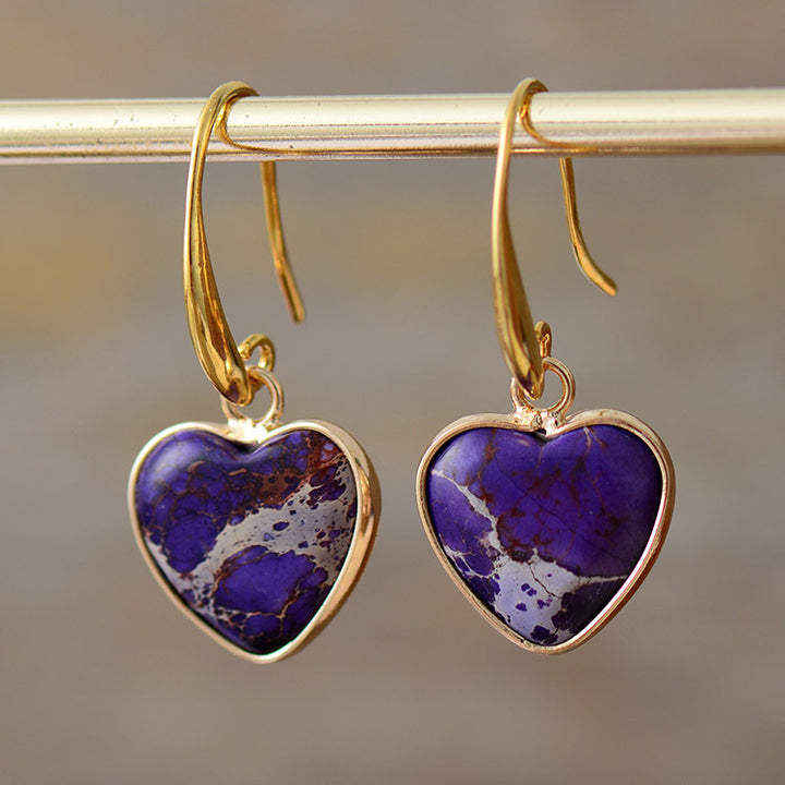 Boucles d’Oreilles "Cœur Impérial"