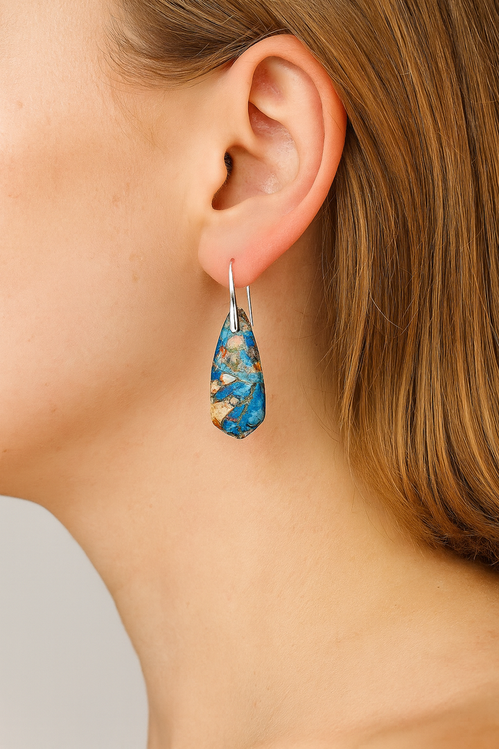 Boucles d’Oreilles "Océan Impérial"