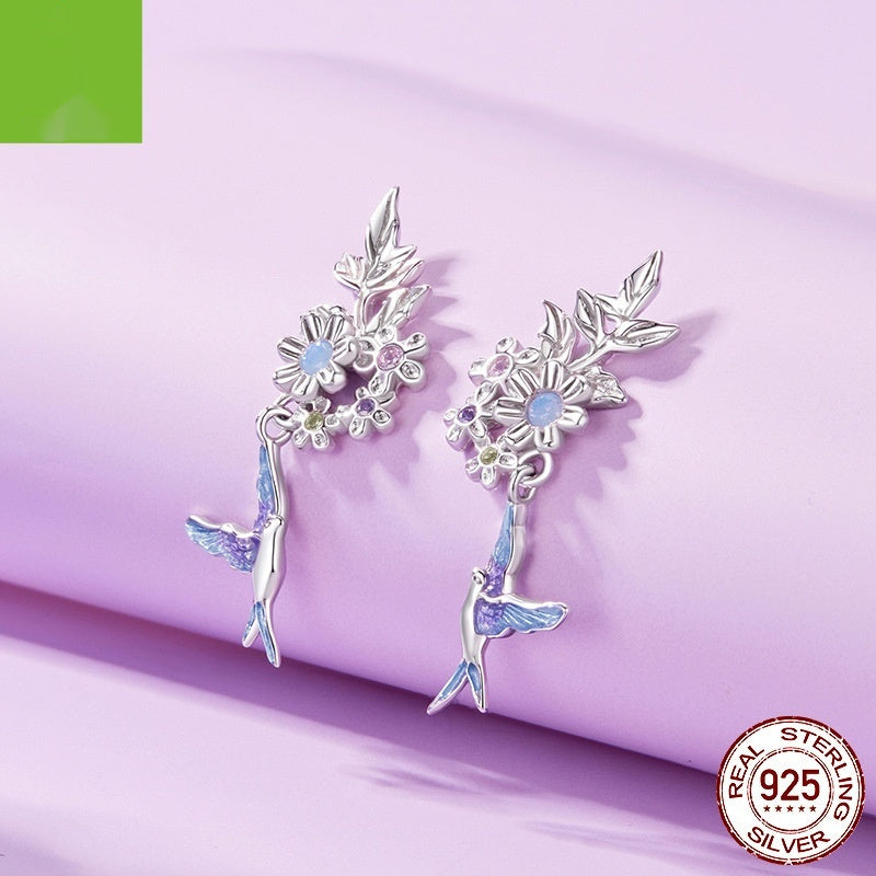 Boucles d’Oreilles "Colibris Enchantés"