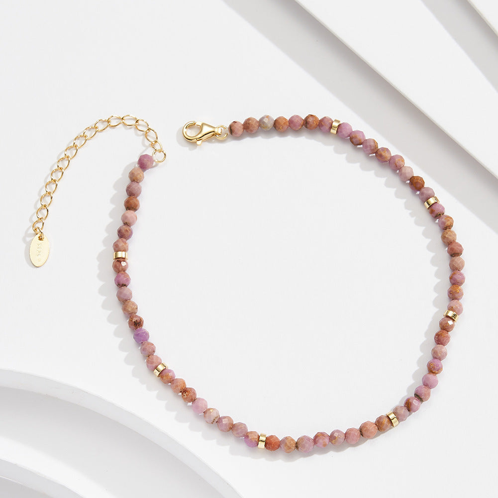 Bracelet de Cheville "Éclat d'Améthyste"