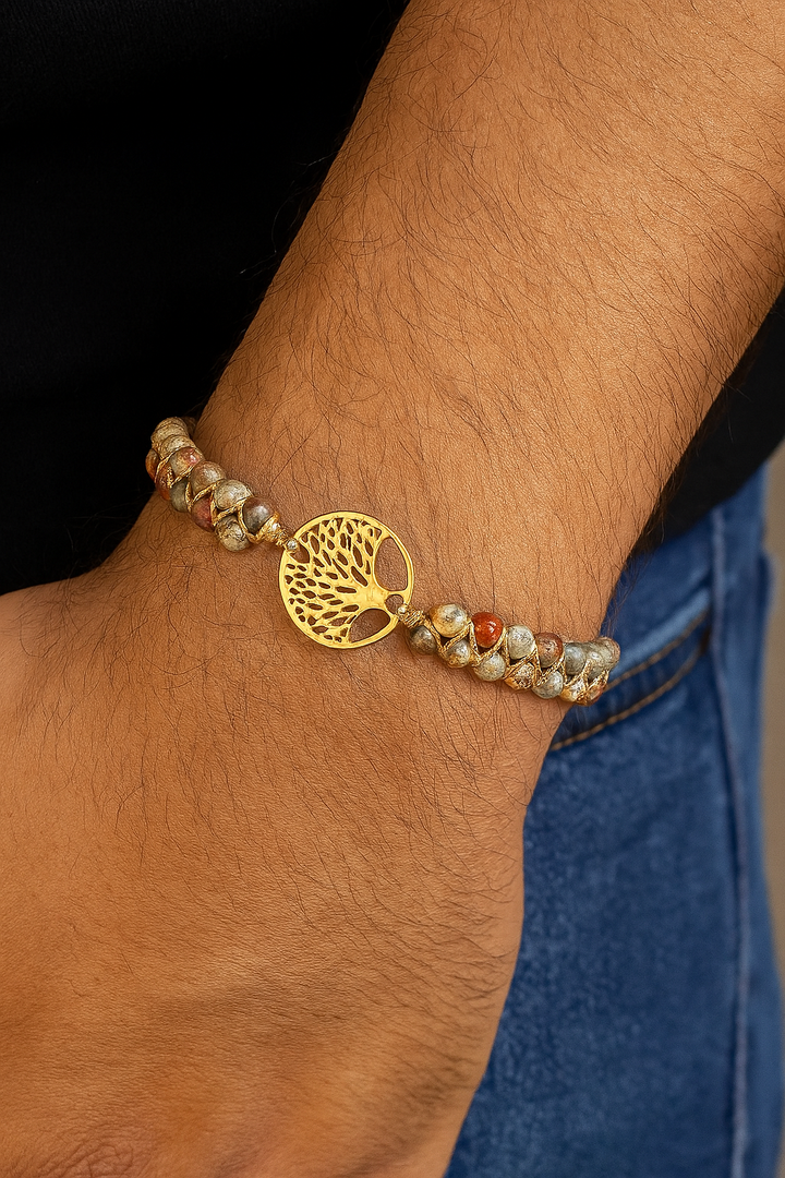 Bracelet Arbre de Vie en Pierre Shoushan