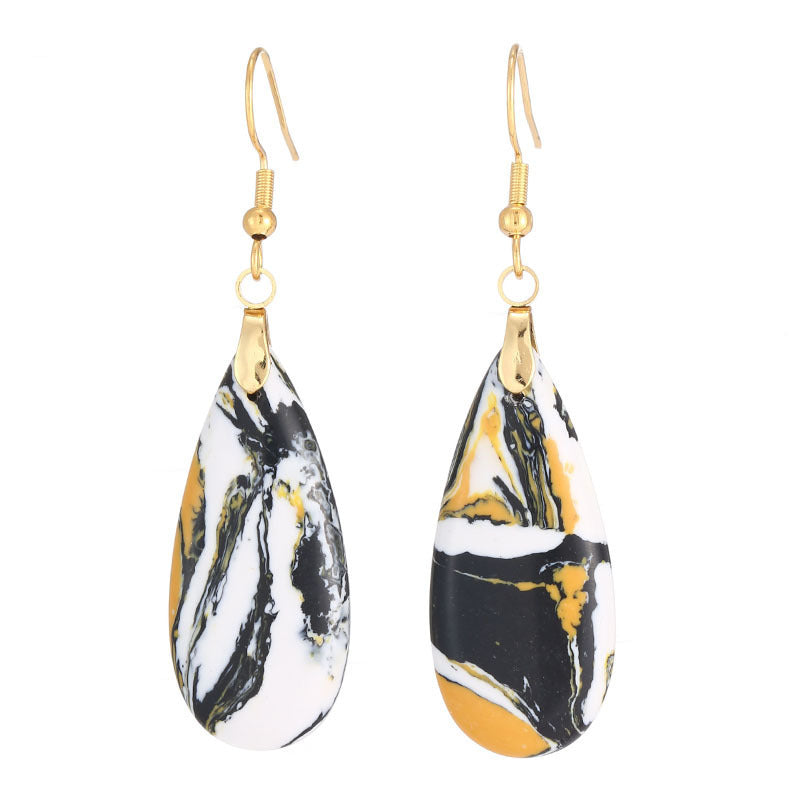 Boucles d’Oreilles "Élégance Marbrée"