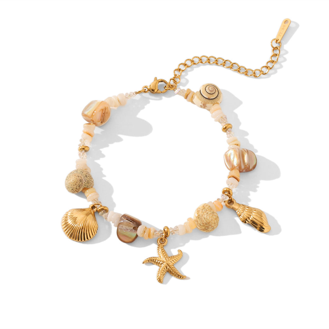 Bracelet Coquillage & Étoile de Mer