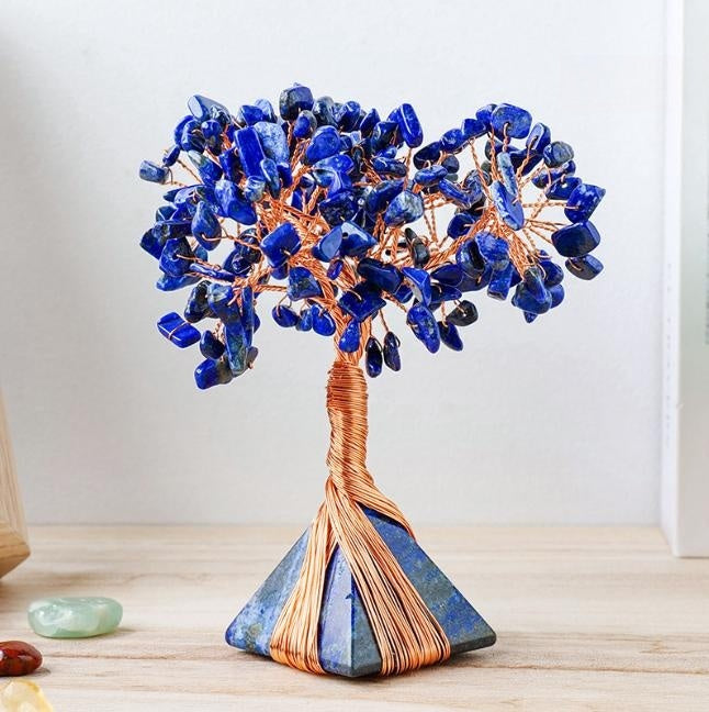 Arbre de Cristal Naturel sur Pyramide