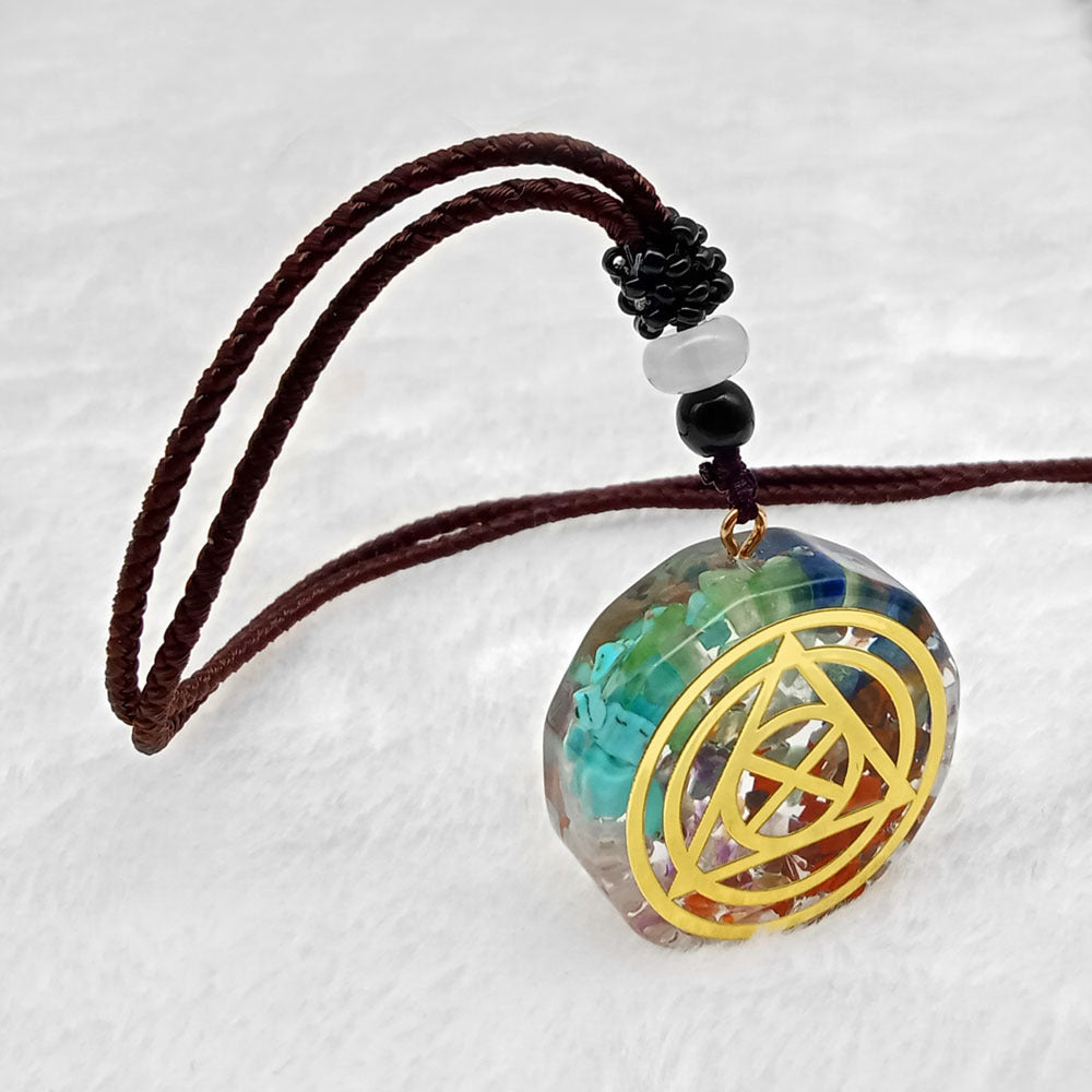 Collier “Géométrie Sacrée” en Pierre Naturelle