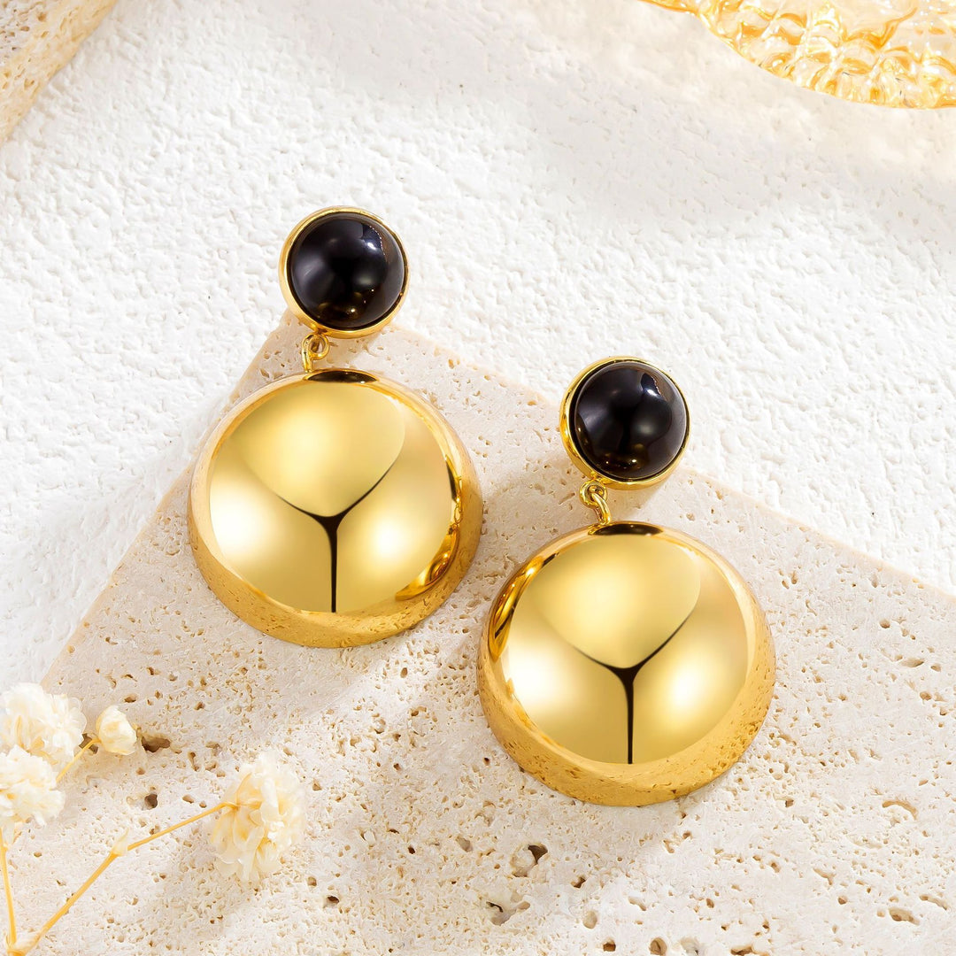 Boucles d’Oreilles "Éclipse Dorée"