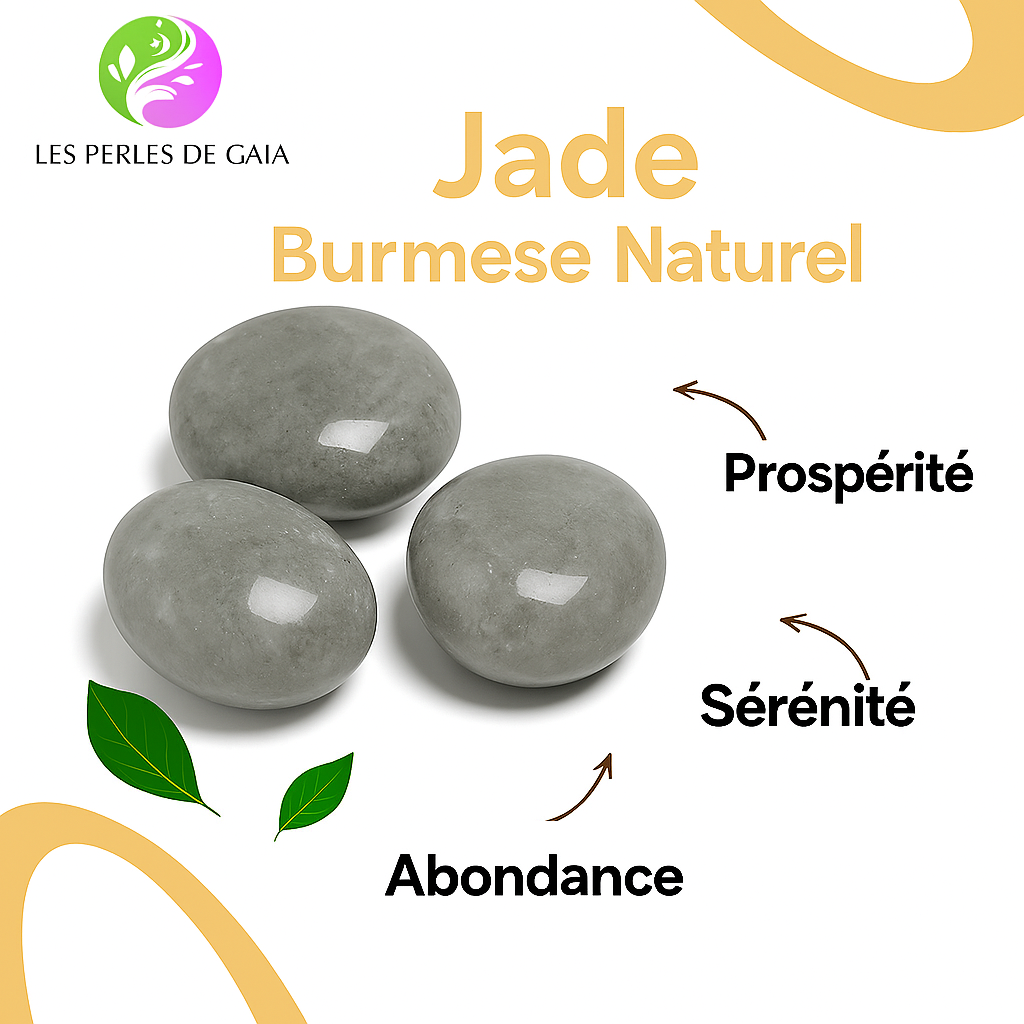 Bracelet "Prospérité et Sérénité" en Jade Burmèse Naturel