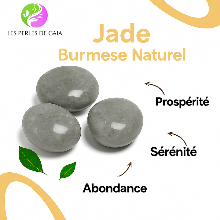 Bracelet "Prospérité et Sérénité" en Jade Burmèse Naturel