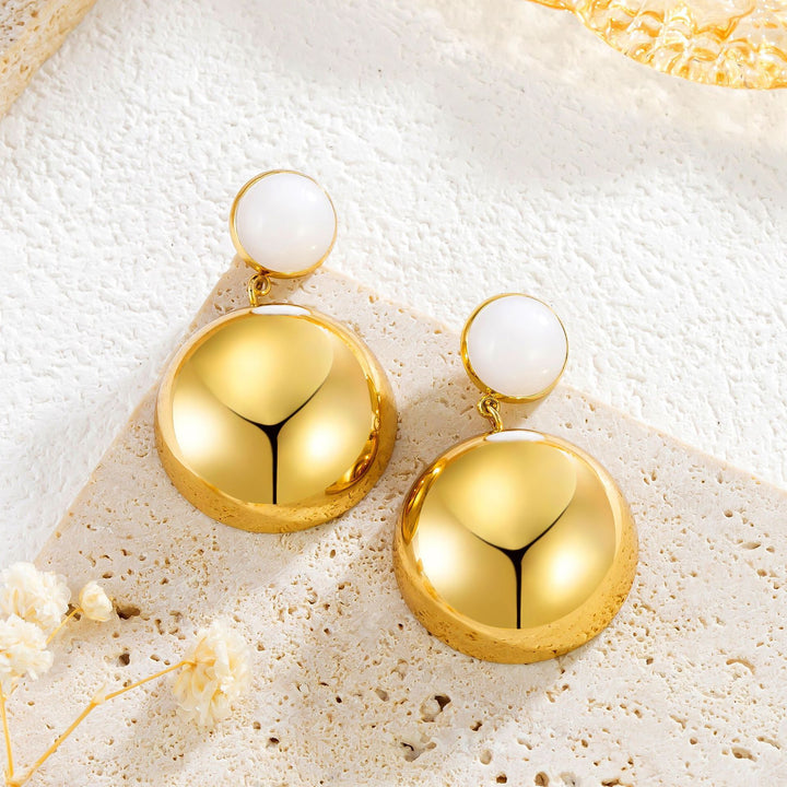 Boucles d’Oreilles "Éclipse Dorée"